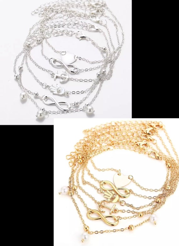 Beads Anklets Women Set | Ankle Bracelets Jewelry | Ankle Bracelets Women -  Bohemia - Aliexpress