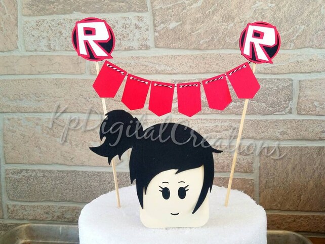 Roblox Cake Topper Roblox Party Supplies Roblox Birthday - 