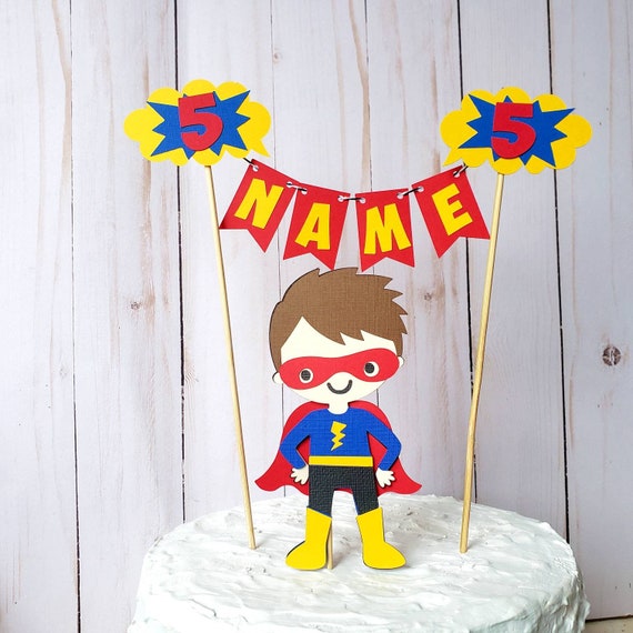 Girl Superhero Cake Topper Supergirl Birthday Superhero Girl Etsy