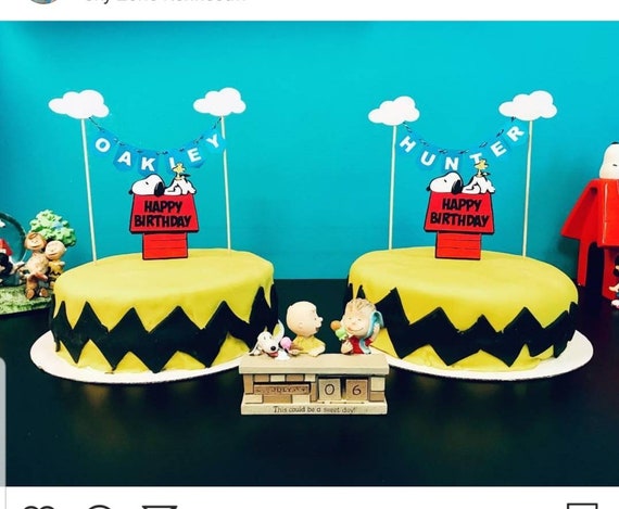 Snoopy Birthday Party Snoopy Party Snoopy Snoopy Highchair Etsy