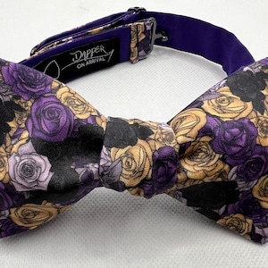 Non Binary Bow Tie, Self Tie, Pre Tied, Pride, Bowtie, LGBTQIA+, Ally, Gay, Queer, Gender Fluid, Bi, Trans, Flag, Floral, Dapper On Arrival