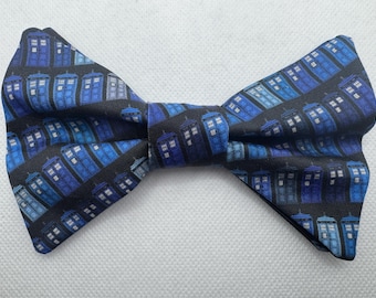 Tardis Hair Bow, Doctor Who, Whovian, Hairbow, Sonic Screwdriver, Blue Police Box, Bow Ties are Cool, Gironimo, Accessory, Dapper On Arrival