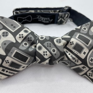 Video Game Bow Tie, Geek, Bowtie, Self Tie, Pre Tied, Gamer, Nerd, Console, PC Gamer, Wedding, Groom, Dapper On Arrival