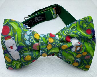 Fantasy Bow Tie, Self Tie, Pre Tied, Final, Moogle, Video Game, Gamer, Magic, Dapper On Arrival