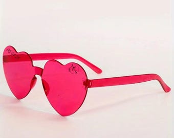 Acrylic heart sunglasses