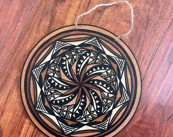 Hand Painted Siapo on Wood