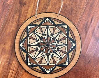 Hand Painted Siapo on Wood