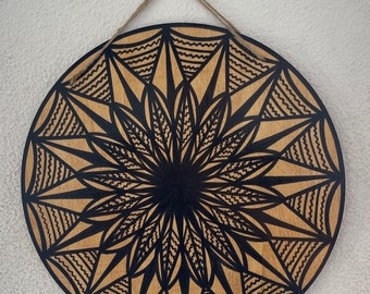 Hand Painted Siapo on Wood