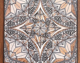 Samoan Siapo Prints on Wood Set of two - Polynesian Tapa