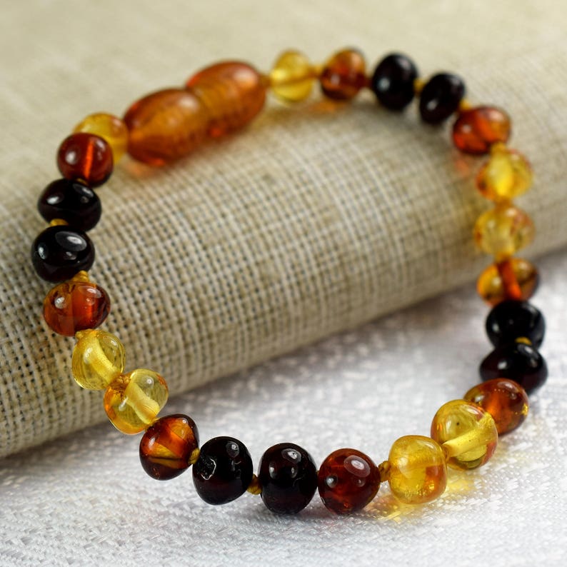 Baby Teething Necklace amber bracelet Mother and baby amber set baby amber bracelet Amber Natural Stone Baltic amber