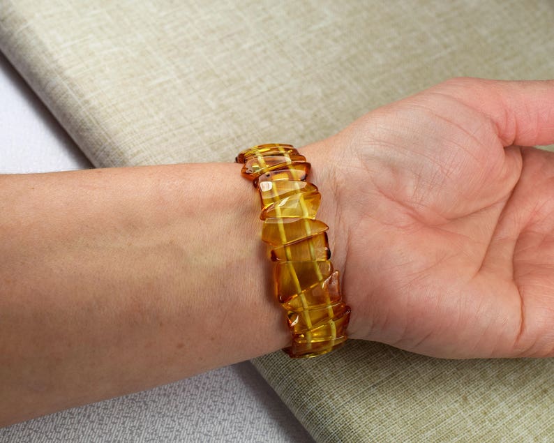 Baltic amber lemon bracelet Amber bracelet for adults Amber bracelet Lemon Baltic amber Amber bracelet Baltic amber Unique color amber