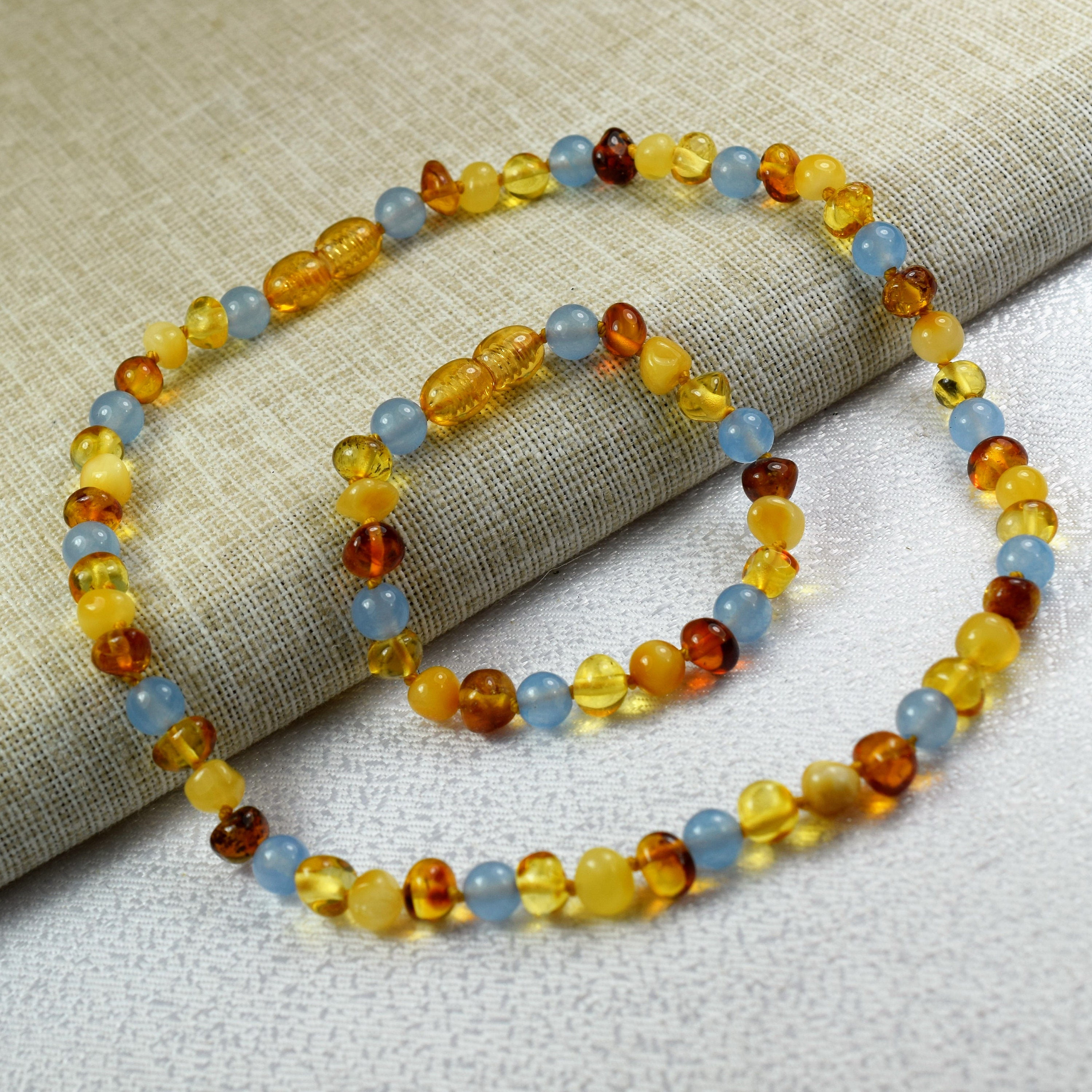 pure amber teething necklace