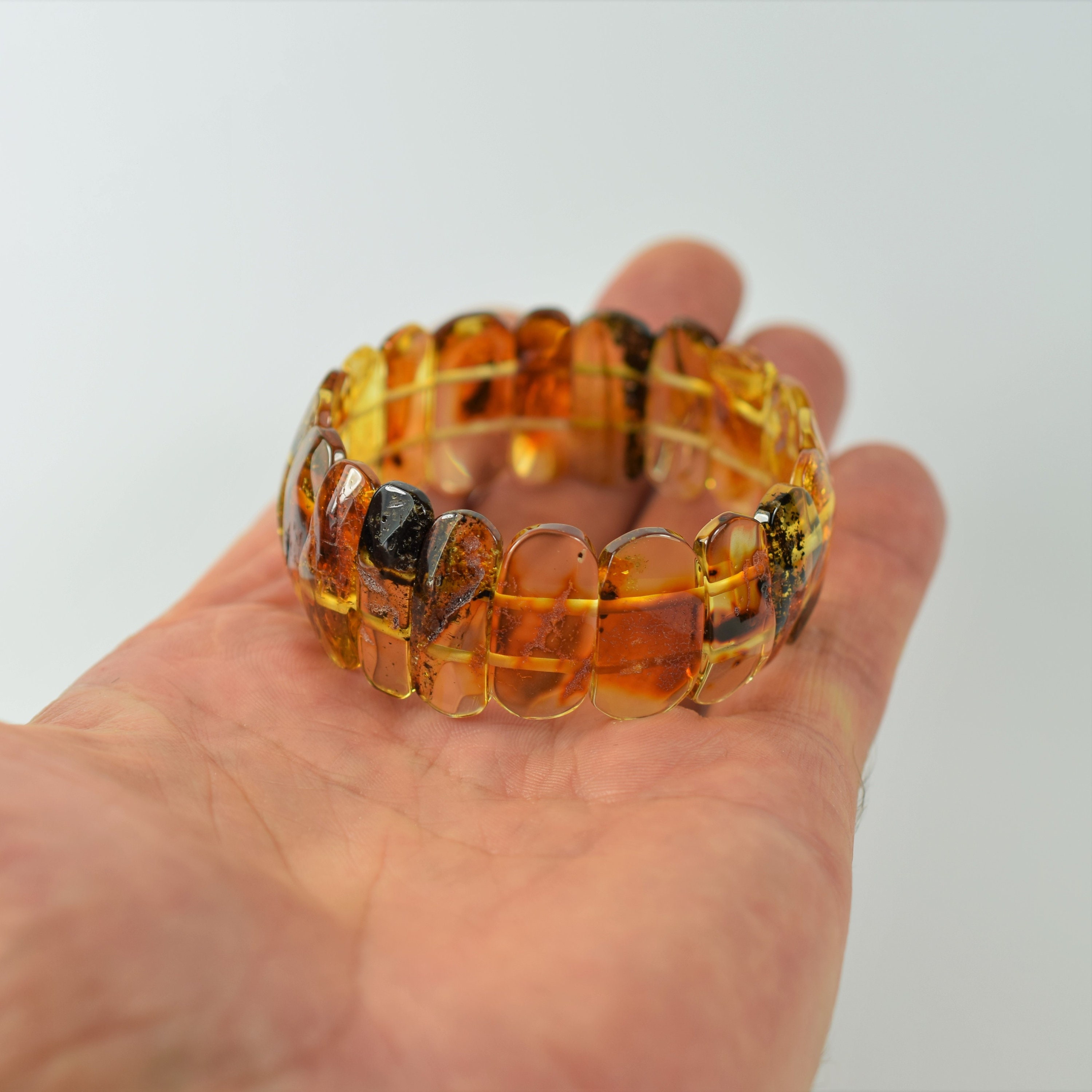 Amber bracelet for adults. Amber bracelet for men and women | Etsy