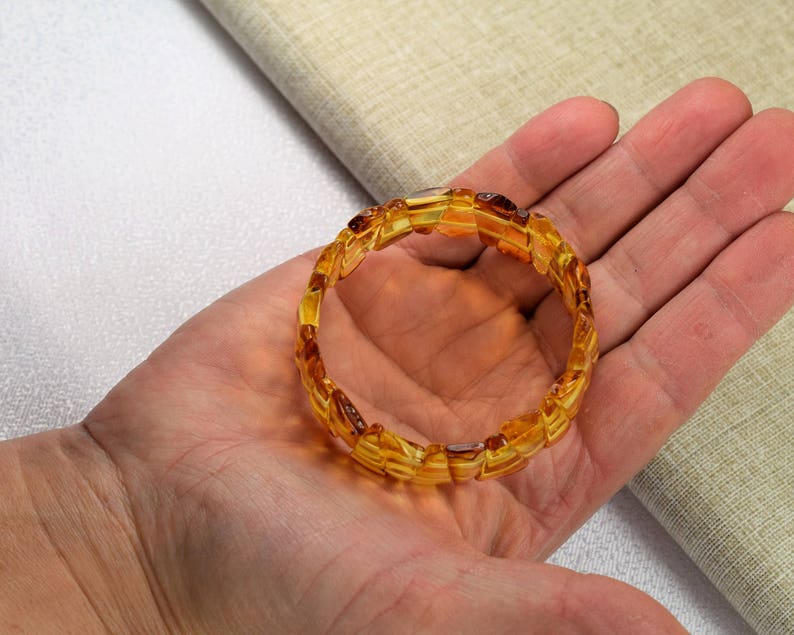Baltic amber lemon bracelet Amber bracelet for adults Amber bracelet Lemon Baltic amber Amber bracelet Baltic amber Unique color amber