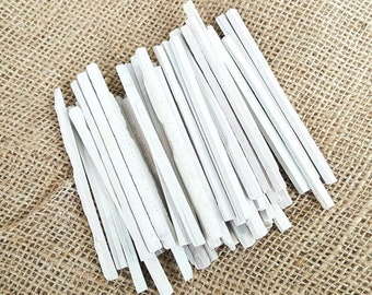 Slate Pencils White Color Natural Found Stone THIN 4 to 5 mm Thickness 100 gm / 200 gm / 300 gm / 400 gm / 500 gm /1000 gram free shipping !