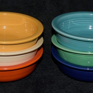 Homer Laughlin Fiestaware Fruit Bowls Original Colors Set