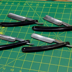 Four Straight Razors for Honing Practice