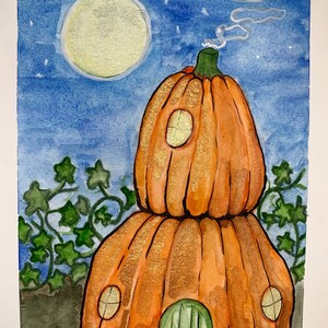 Two-Story Pumpkin PRINT