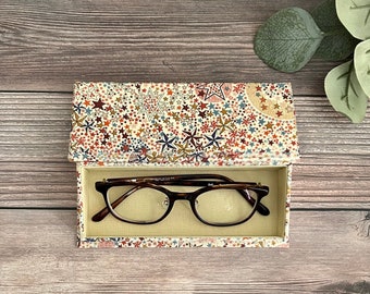 Handmade Fabric Box for Glasses with Liberty of London fabric #21