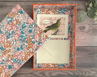 Handmade Fabric Letter Box with Liberty of London fabric #29