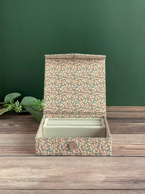 Handmade Fabric Jewelry Box With Liberty of London Fabric 7 Etsy