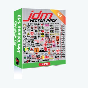 Bundle Jdm tuning vector EPS full pack from volume 1 to 10 sticker graphics corel illustrator decal plotter cut vectores tuning  80% OFF