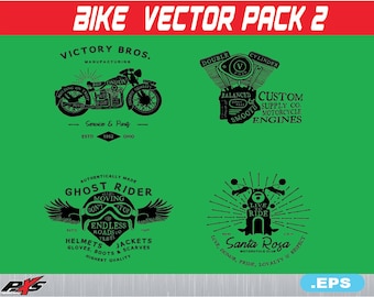 Bike Vintage VECTOR Pack EPS for Car Auto Moto Helmet Pack