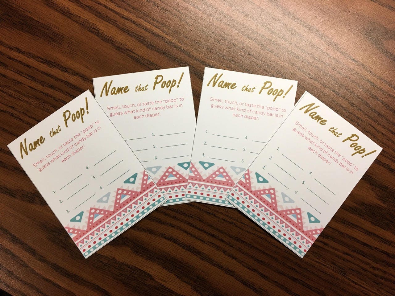 Baby Shower Game Printable Name that Poop | Etsy