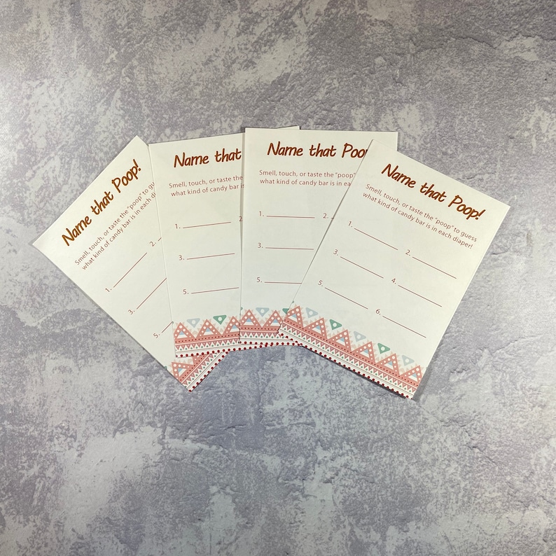 Printable Baby Shower Game Name That Poop Aztec Baby Girl Etsy printable-baby-shower-game-name-that-poop-aztec-baby-girl-etsy