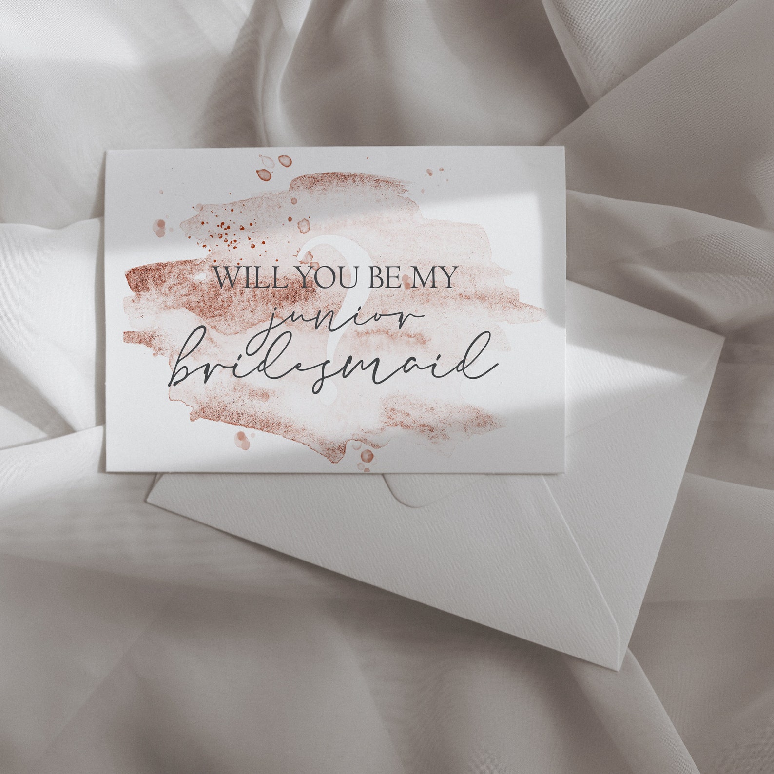 Bridal Party Proposal Cards Printable Digital File With Rose | Etsy