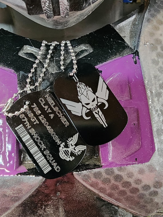 Set of Custom Halo Dog Tags Costume Cosplay ODST Spartan - Etsy