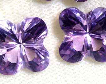 13.25 CTS アメジスト フラワー カービング セット 3 個 CG-2694