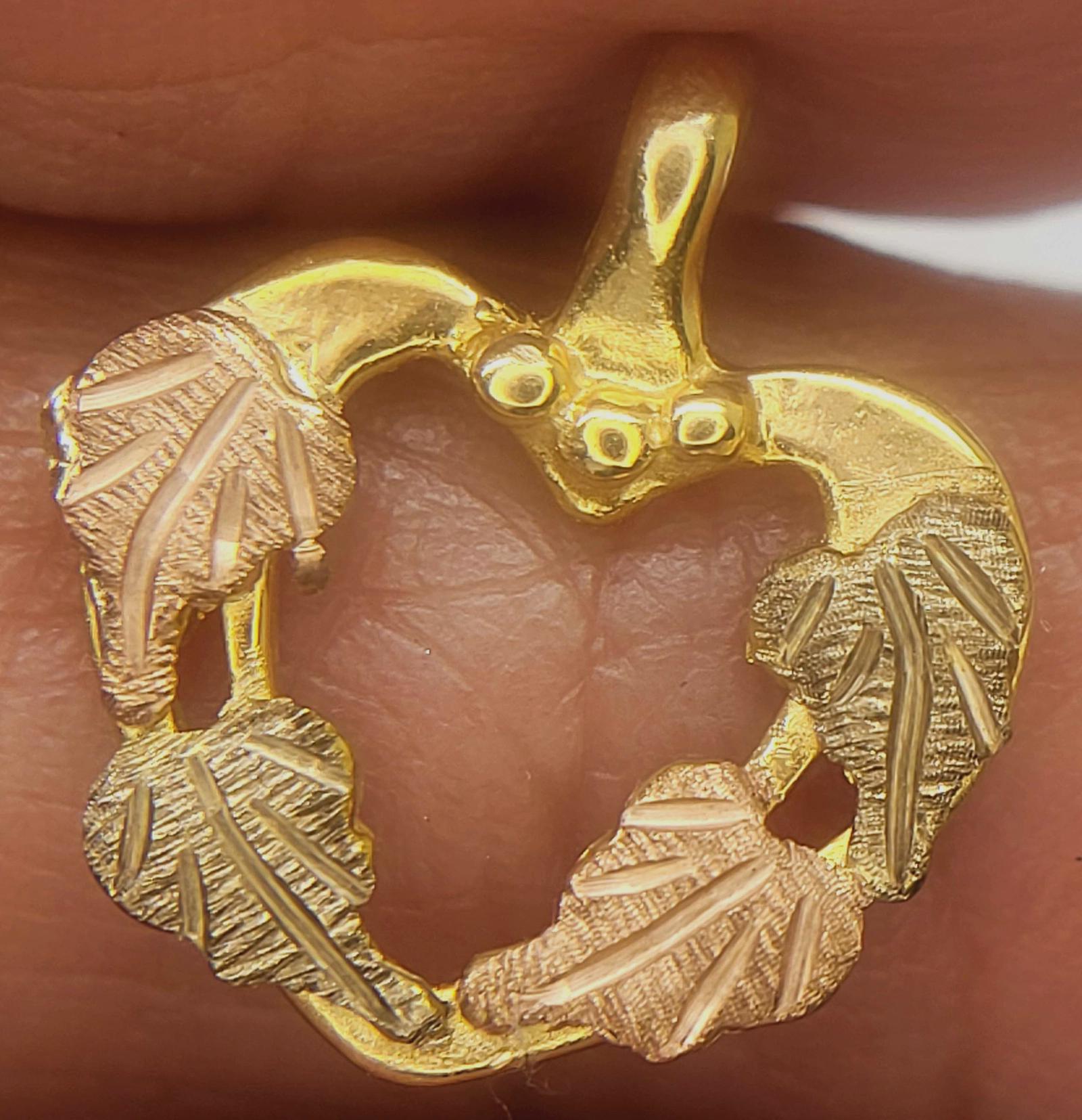 3.35 Cts 10K Black Hill Gold Pendant SJ-1767 - Etsy