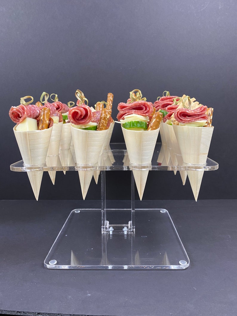 McChi acrylic tray hold 16 charcuterie or succulent cones image 8