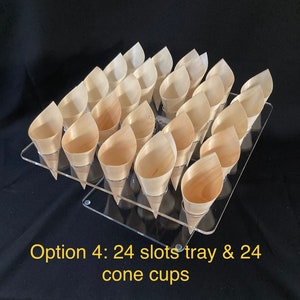 McChi acrylic tray hold 16 charcuterie or succulent cones image 10