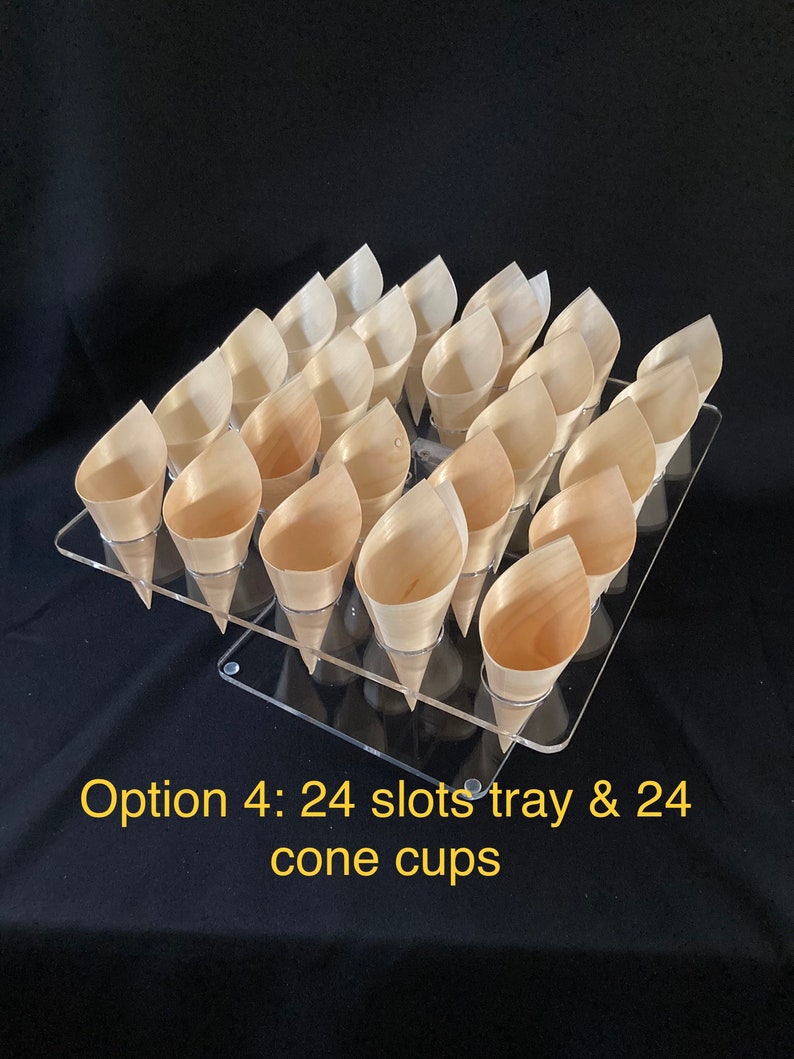 McChi acrylic tray hold 16 charcuterie or succulent cones Bild 10