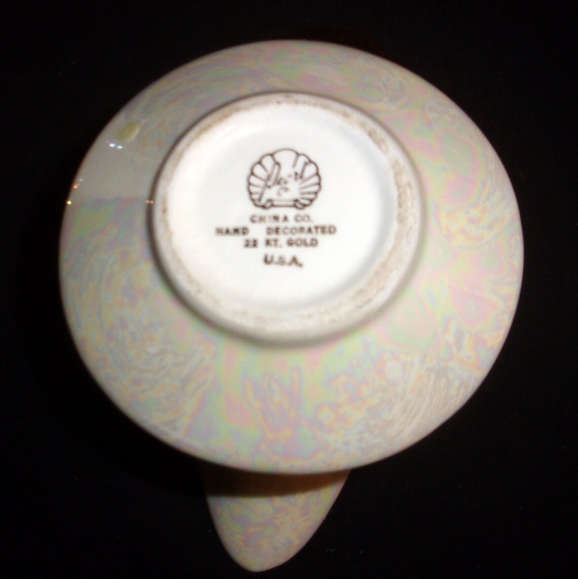 Pearl China Co Mother of Pearl 22K Gold Trim Creamer & Sugar Etsy