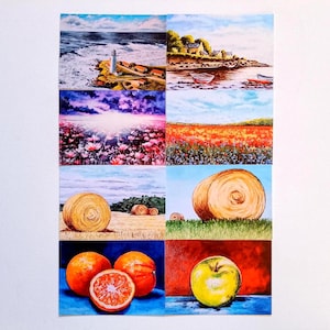 Cartes postales imprimées, tirages peintures, impressions peintures