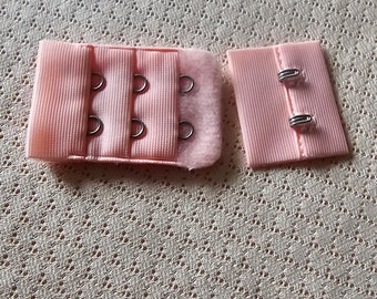 BH Verschluss  2x3 ,Haken und Ösen lachs orange  BH nähen,Bralette,Bra Making ,