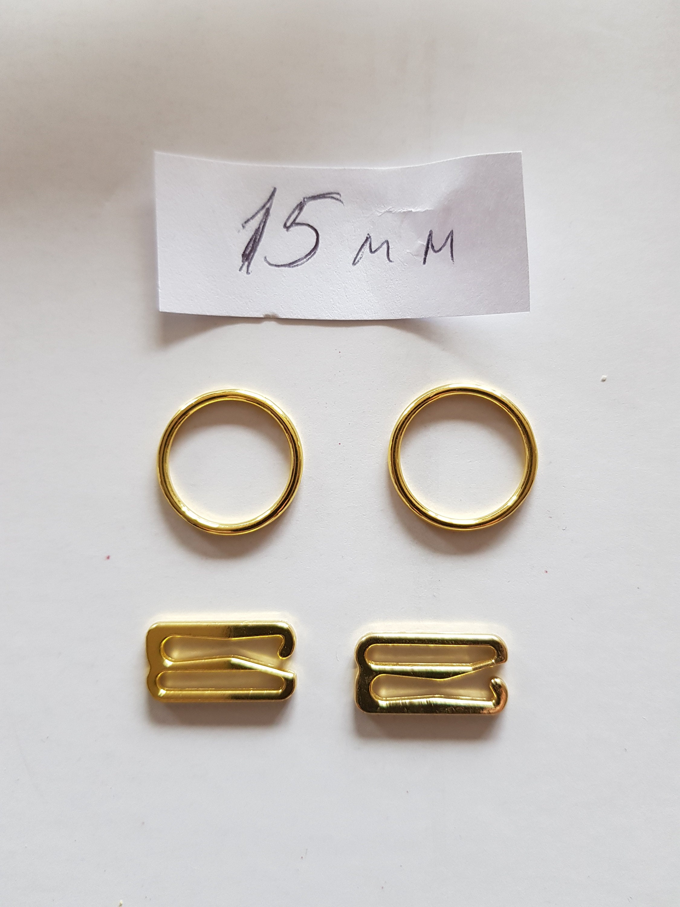 7mm Gold Metal Strap Slide G Hooks Bra Replacement Bra for