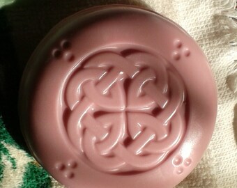 Celtic kells soap with a beautiful lather