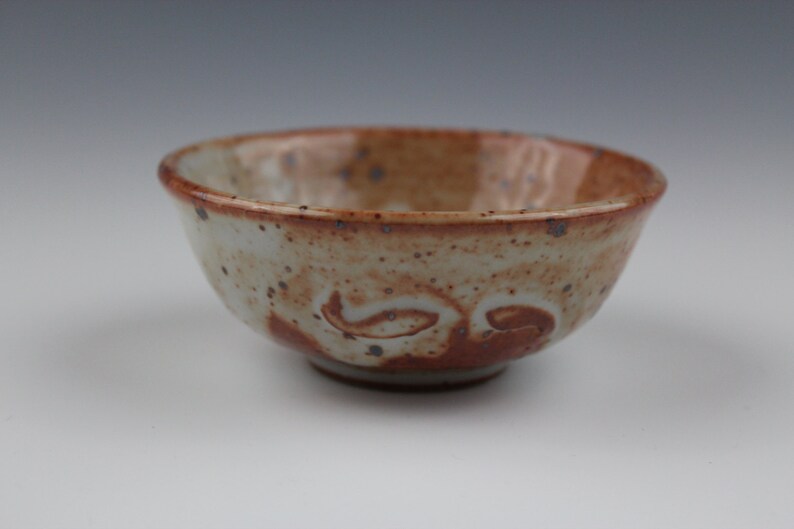 Shino bowl No.1, Koi fish, Wheel-Throuwn and carved image 2