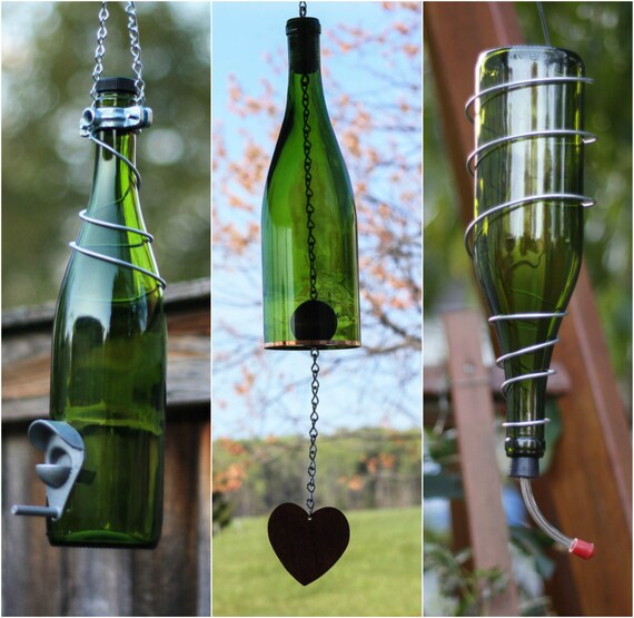 Hummingbird Feeder Wind Chime Bird Feeder Gift Set Made From Etsy