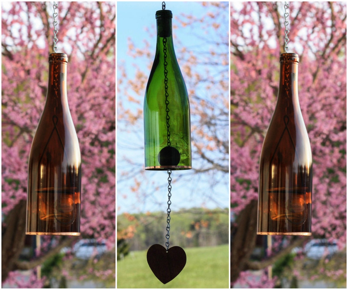 Wine Bottle Hanging Candle Holder for Votive and Tea Candles Etsy