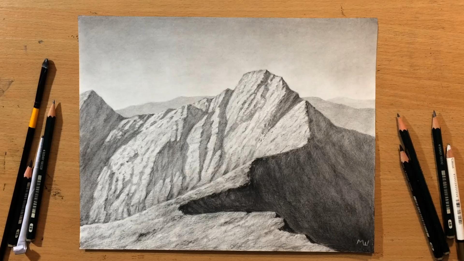 絵画 Mountain ridge lake 絵画 Mountain ridge lake Painting Canvas Mountain Ridge Valley and