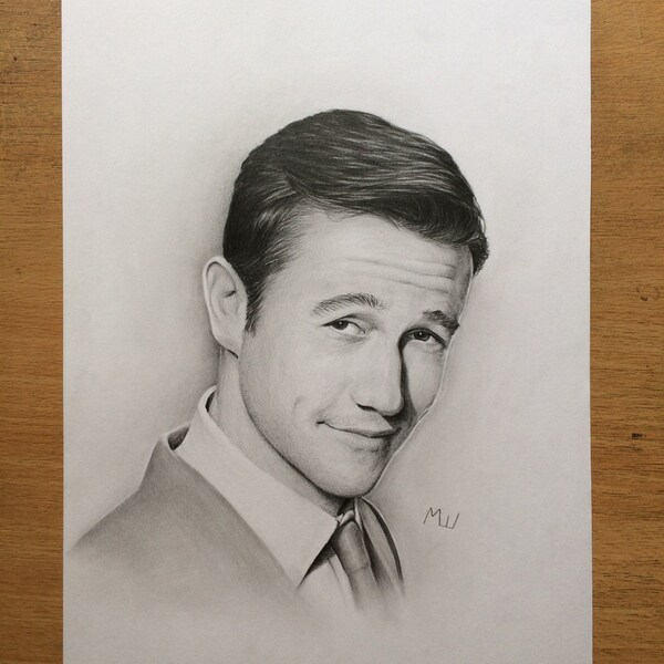 Joseph Gordon-Levitt Portrait Original Graphite Pencil Drawing Artwork