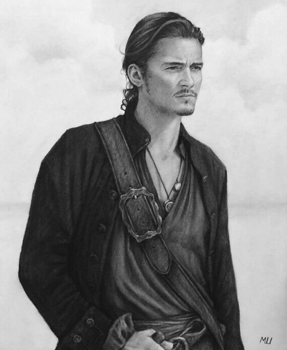 Pirates Of The Caribbean Original Artwork Orlando Bloom As Etsy Pirates Of The Caribbean Original Artwork Orlando Bloom As Etsy