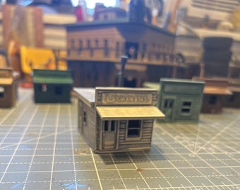 Old West #BL02  'False Front Store- H.O. Scale 1/87 for Railroad/Diorama/WarGaming 16mm
