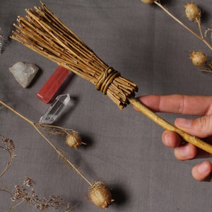 Witchy willow altar broom