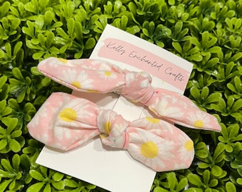 Daisy Bow knot hair clips